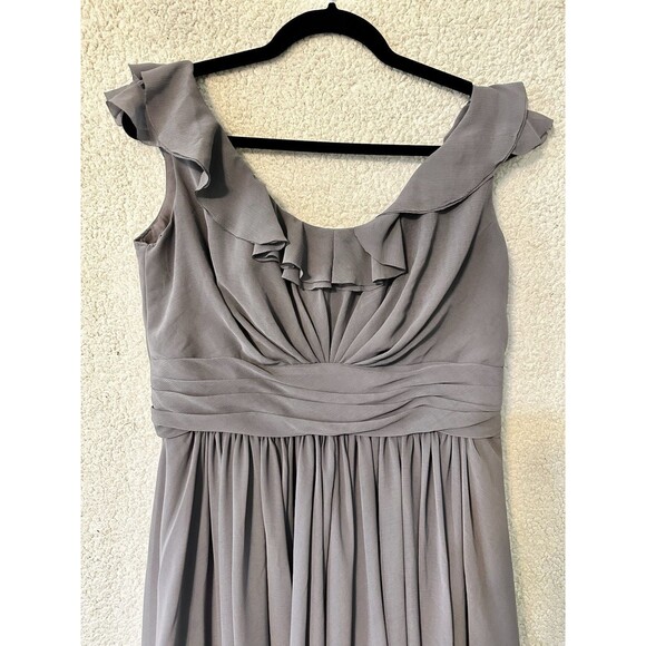 Wtoo by Watters & Watters Bridesmaids Prom Gray Short Dress Size 15 - Picture 3 of 9
